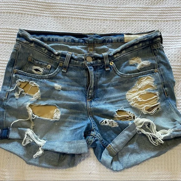 Rag & Bone Distress Women Jean Shorts Size 26 - Picture 1 of 8